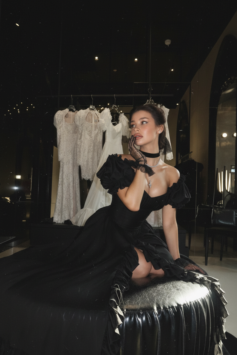 L’Éclat de Minuit : Robe de Gala "Obsidienne"